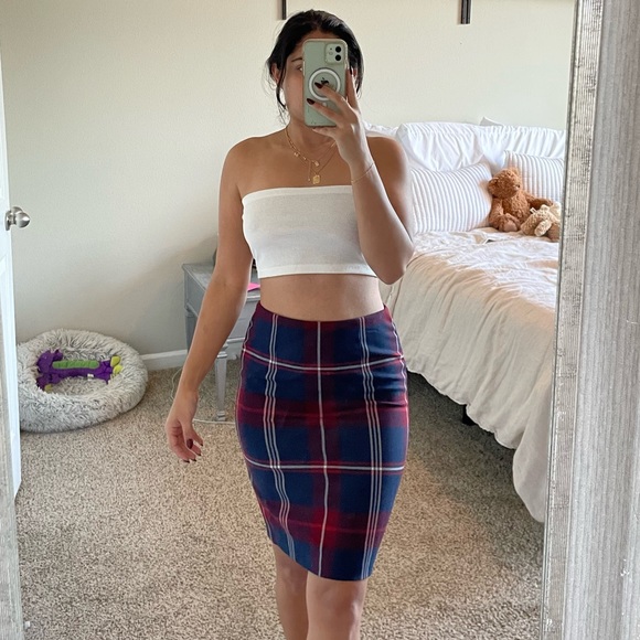 Tommy Hilfigire long skirt plaid - Picture 2 of 8